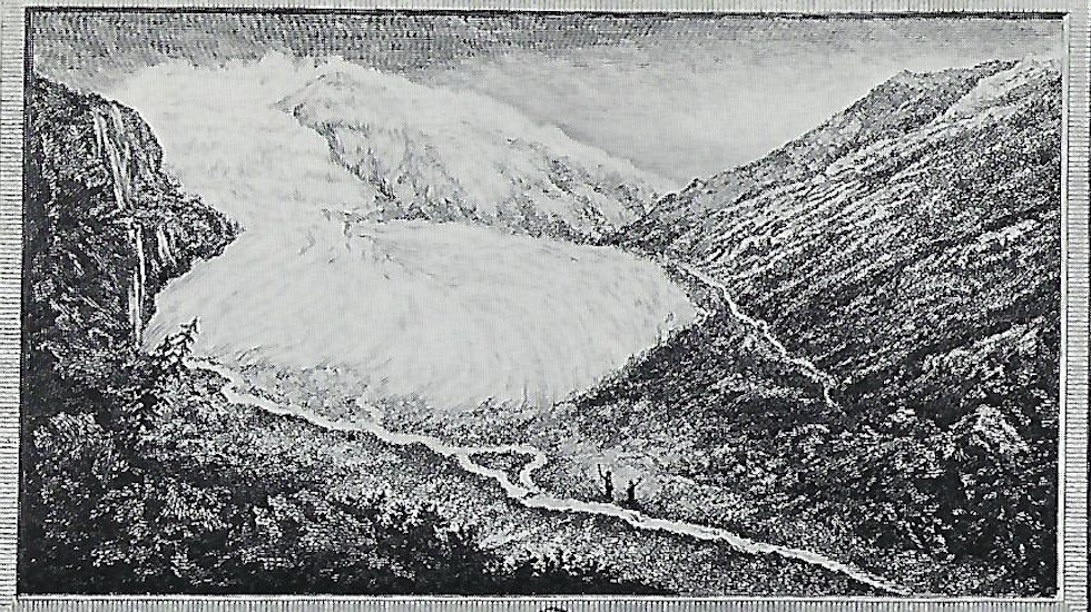 Per una storia del clima nelle Alpi lombarde - Ghiacciaio Rodano nel 1778